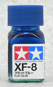 TAMIYA 琺瑯系油性漆 10ml 消光藍色 XF-8
